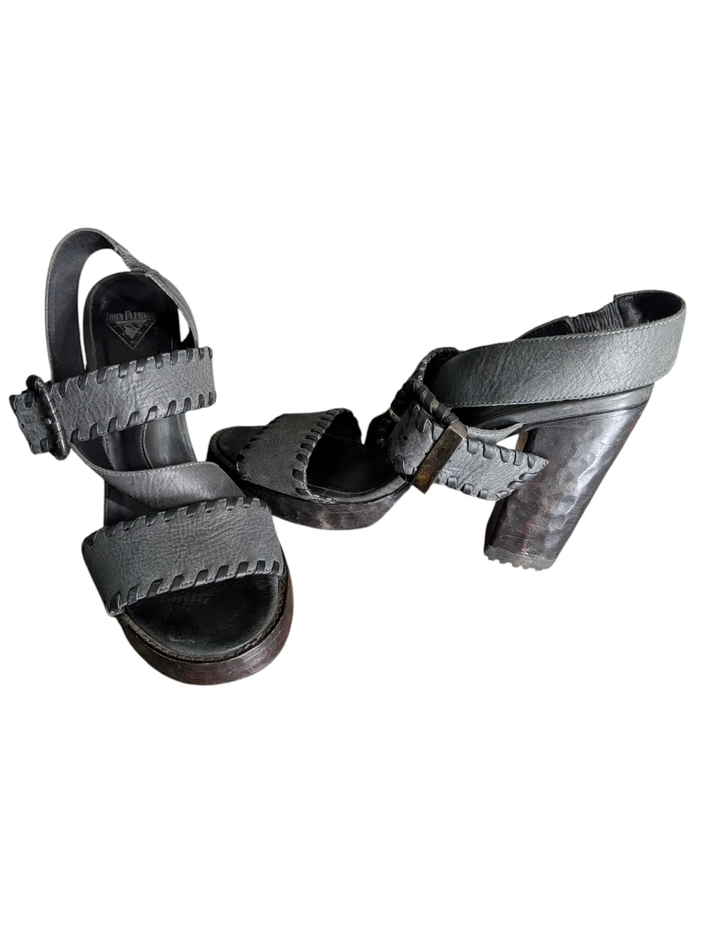 Women’s Black Platform Block Heel Sandals